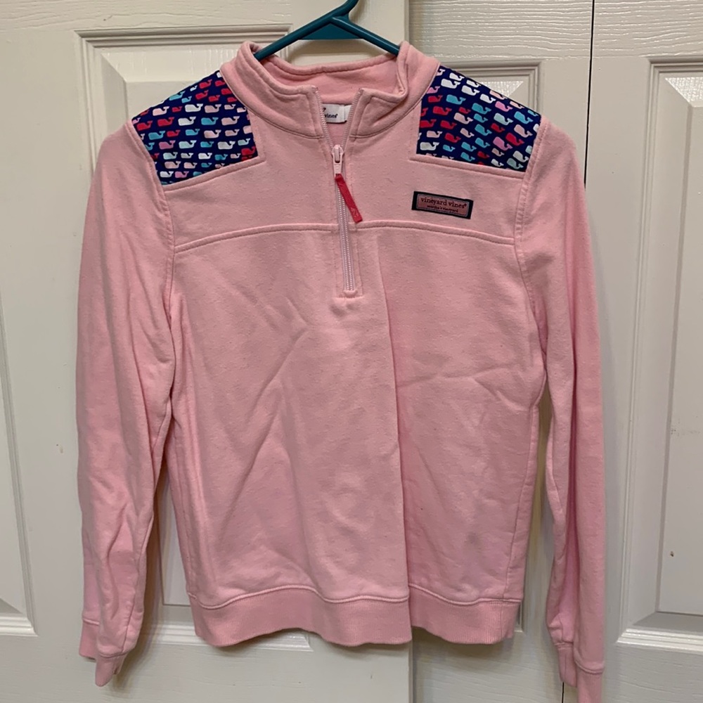 Girls Vineyard Vine zip up Large